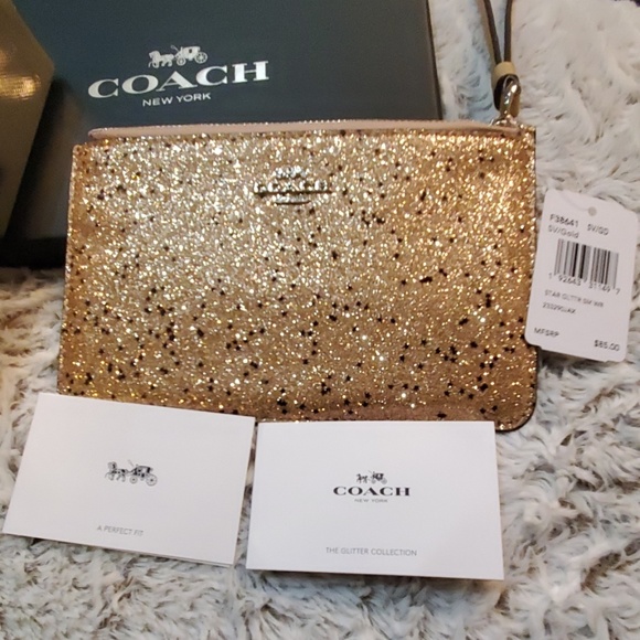 Coach wristlet Star Glitter Small Wristlet F38641 - Picture 3 of 7
